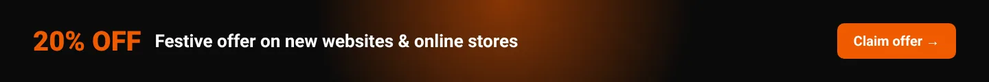 Festive offer: 20% off new websites and online stores