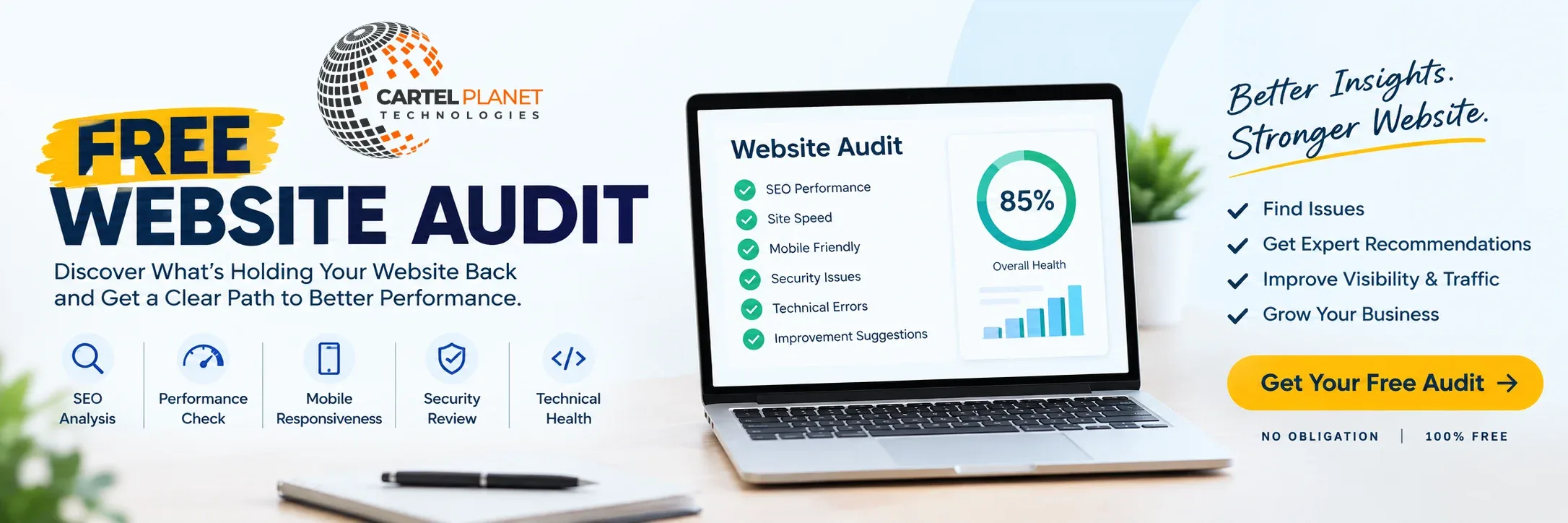 Free website audit — find out what your website is costing you