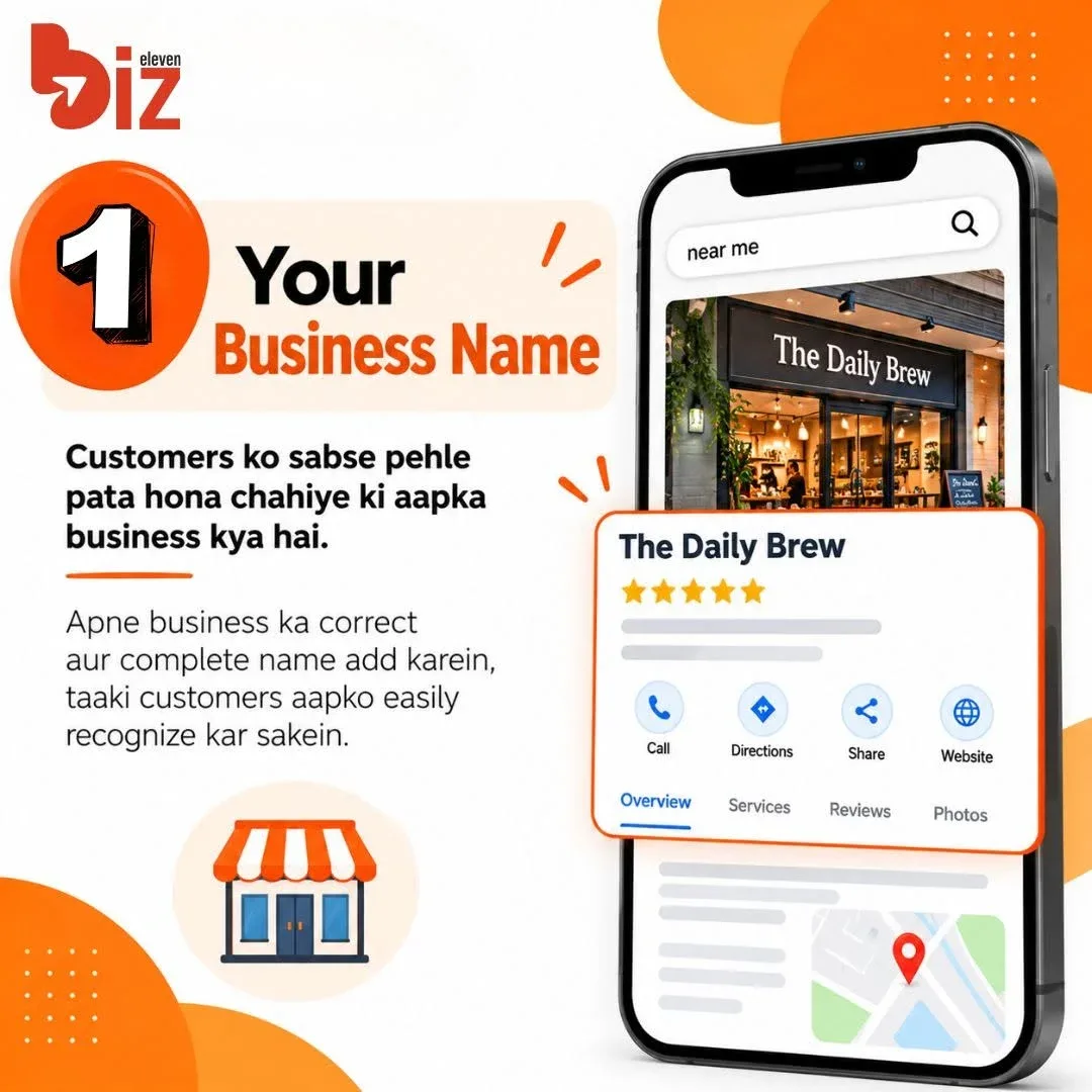 BizEleven — website layout